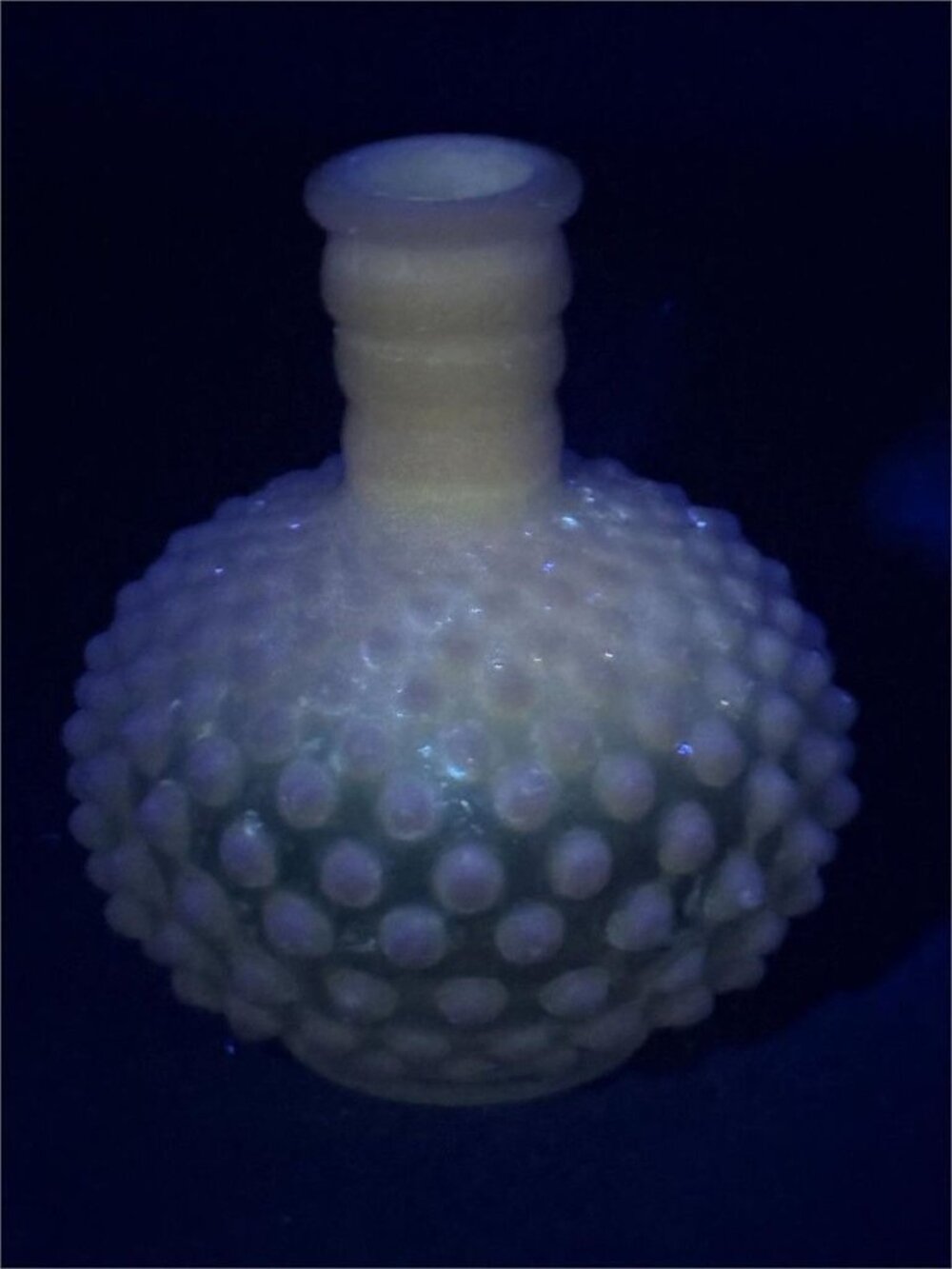 Fenton French Opalescent Hobnail Glass Perfume Bottle - Picture 8 of 8